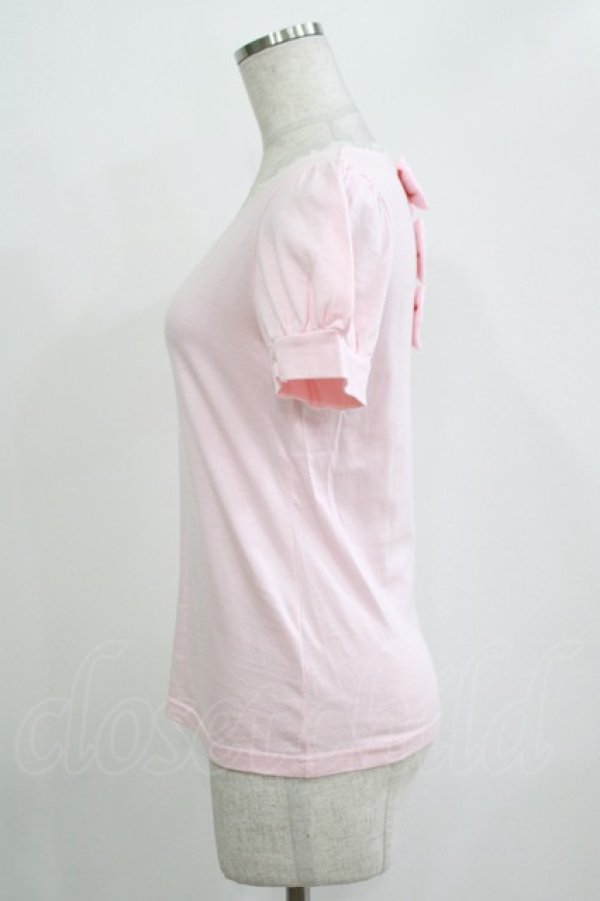 画像2: Emily Temple cute / バックリボンパフカットソー  ピンク H-25-11-03-053-ET-TO-KB-ZH (2)