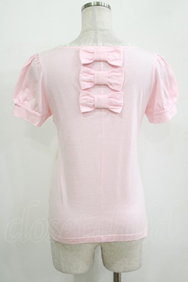 画像3: Emily Temple cute / バックリボンパフカットソー  ピンク H-25-11-03-053-ET-TO-KB-ZH (3)