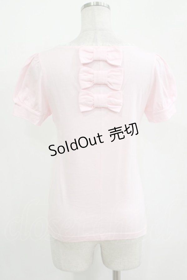 画像3: Emily Temple cute / バックリボンパフカットソー  ピンク H-25-11-03-053-ET-TO-KB-ZH (3)