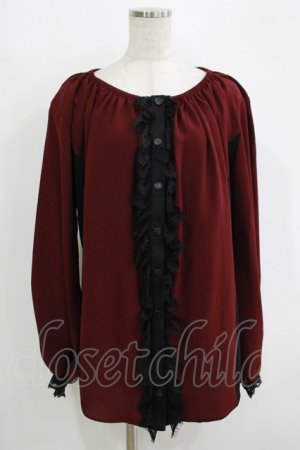 画像: Qutie Frash / バルーンブラウス  ワイン H-25-11-03-059-QU-BL-KB-ZH