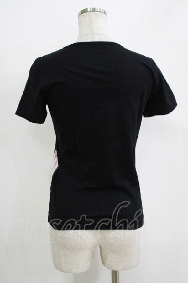 画像3: MILK / トロンプルイユカットソー  黒 H-25-11-03-070-ML-TO-KB-ZH (3)