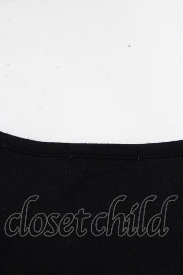 画像4: MILK / トロンプルイユカットソー  黒 H-25-11-03-070-ML-TO-KB-ZH (4)