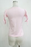 画像3: MILK / リボンスリーブカットソー  ピンク H-25-11-03-071-ML-TO-KB-ZH (3)