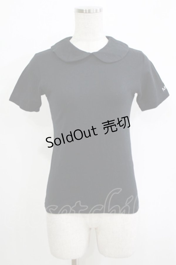 画像1: MILK / 丸衿半袖カットソー  ブラック H-25-11-03-072-ML-TO-KB-ZH (1)