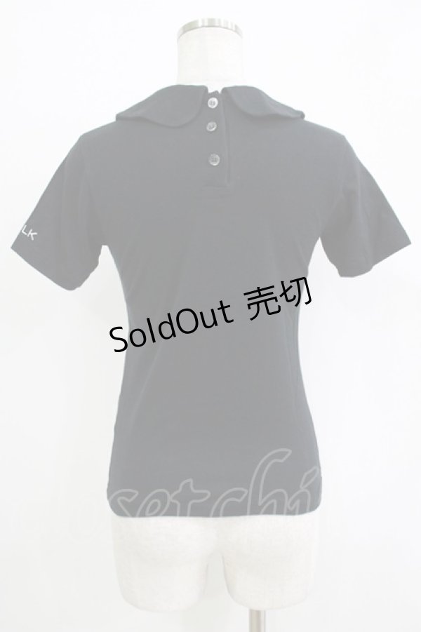 画像3: MILK / 丸衿半袖カットソー  ブラック H-25-11-03-072-ML-TO-KB-ZH (3)