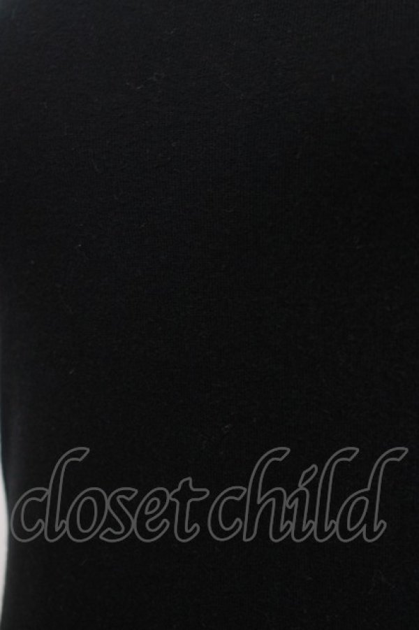 画像4: MILK / 丸衿半袖カットソー  ブラック H-25-11-03-072-ML-TO-KB-ZH (4)