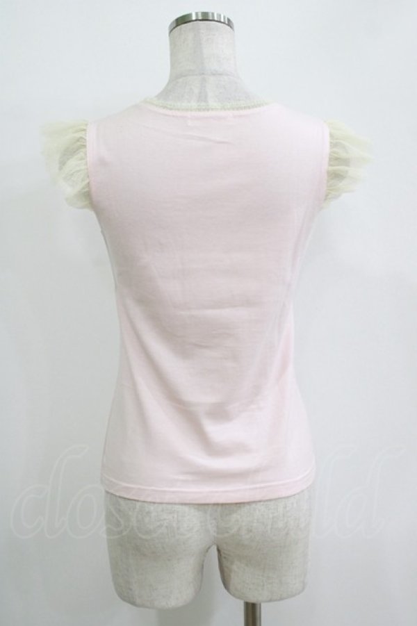 画像3: Emily Temple cute / パールジュエリーチュールフリルタンク  ピンク H-25-11-03-076-ET-TO-KB-ZT369 (3)