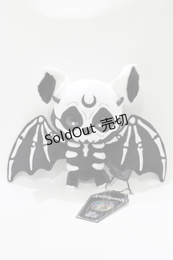 画像1: KILL STAR / Vampir Batboneぬいぐるみ  黒×白 H-25-11-03-079-SL-ZA-KB-ZH (1)