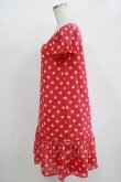 画像2: Emily Temple cute / ヨーク切替水玉ジョーゼットワンピース  ピンク H-25-11-03-018-ET-OP-KB-ZH (2)