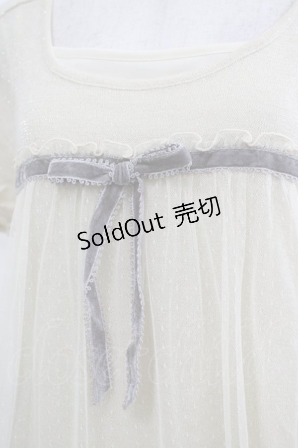 画像4: Emily Temple cute / ラメニットフロントチュールワンピース  ゴールドベージュ H-25-11-03-020-ET-OP-KB-ZH (4)