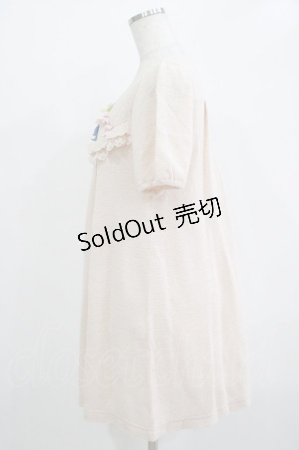 画像2: Emily Temple cute / リボンニットワンピース  ピンク H-25-11-03-021-ET-OP-KB-ZH (2)