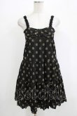 画像1: Emily Temple cute / ラメドットティアードノースリーブワンピース  ブラック×ゴールドドット H-25-11-03-022-ET-OP-KB-ZH (1)