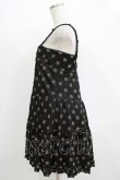 画像2: Emily Temple cute / ラメドットティアードノースリーブワンピース  ブラック×ゴールドドット H-25-11-03-022-ET-OP-KB-ZH (2)