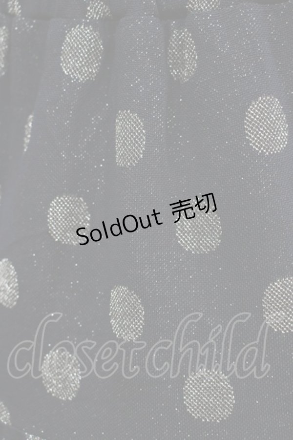 画像4: Emily Temple cute / ラメドットティアードノースリーブワンピース  ブラック×ゴールドドット H-25-11-03-022-ET-OP-KB-ZH (4)