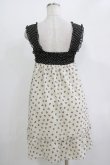 画像3: Emily Temple cute / リボンフロッキー水玉フリルノースリーブワンピース  アイボリー×ブラック H-25-11-03-023-ET-OP-KB-ZH (3)