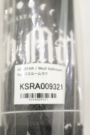 画像: KILL STAR / Skull Bathroom Rug  ブラック H-25-11-04-004-SL-ZA-KB-ZH