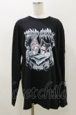 画像1: QOOZA / マイメロディ＆クロミコラボ L/S TEE  ブラック H-25-11-04-057-PU-TO-KB-ZH (1)