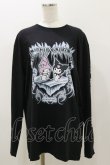 画像1: QOOZA / マイメロディ＆クロミコラボ L/S TEE  ブラック H-25-11-04-058-PU-TO-KB-ZH (1)