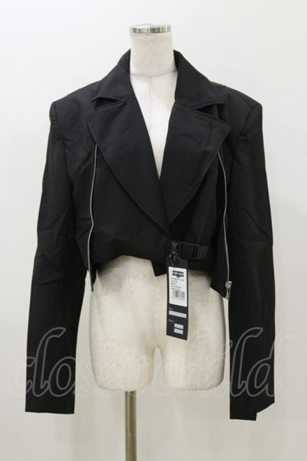 画像1: PUNK RAVE / TECHNO GOTH CROPPED JACKET XL ブラック H-25-11-04-062-PU-JA-KB-ZH (1)