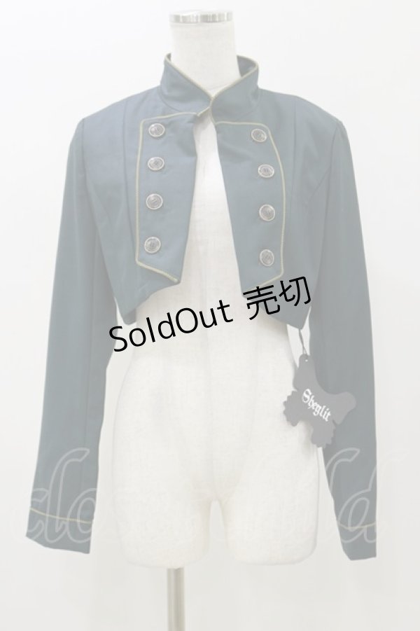 画像1: Sheglit / "Lancelot"ショートジャケット  ダークグリーン H-25-11-04-063-EL-JA-KB-ZH (1)