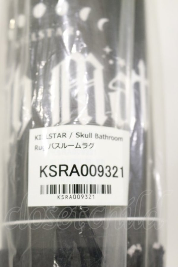 画像1: KILL STAR / Skull Bathroom Rug  ブラック H-25-11-04-005-SL-ZA-KB-ZH (1)