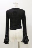 画像2: DARK IN LOVE / Gothic luxe lace see-through belly sexy top M ブラック H-25-11-04-068-PU-TO-KB-ZH (2)
