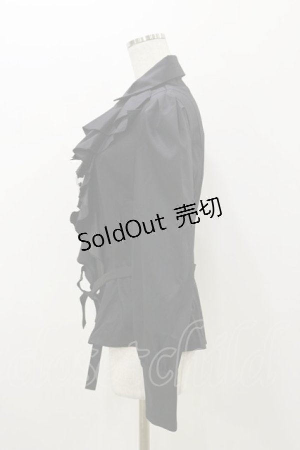 画像3: Sheglit / ビショップスリーブジャボブラウス L ブラック H-25-11-04-069-EL-BL-KB-ZH (3)