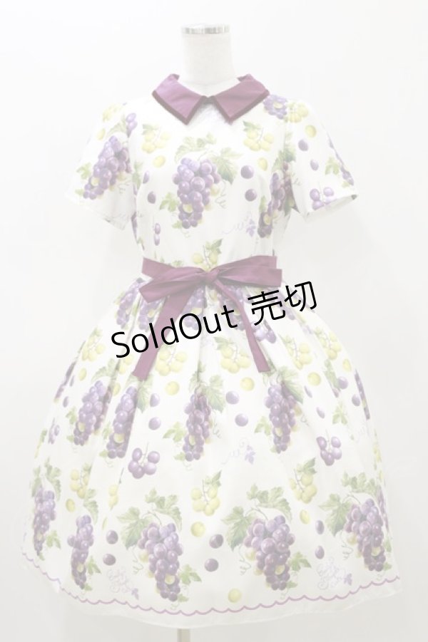 画像1: Emily Temple cute / Lady Grapesワンピース  オフホワイト H-25-11-04-075-ET-OP-KB-ZH (1)