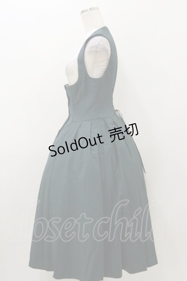 画像3: Sheglit / "Lancelot"ジャンパースカート  ダークグリーン H-25-11-04-076-EL-OP-KB-ZH (3)