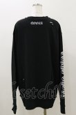 画像2: QOOZA / 東京喰種×QOOZA金木研 ダメージスウェット  ブラック H-25-11-04-038-PU-TO-KB-ZH (2)