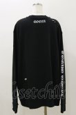 画像2: QOOZA / 東京喰種×QOOZA金木研 ダメージスウェット  ブラック H-25-11-04-046-PU-TO-KB-ZH (2)