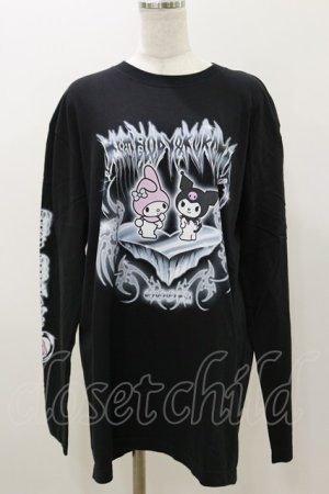画像: QOOZA / マイメロディ＆クロミコラボ L/S TEE  ブラック H-25-11-04-050-PU-TO-KB-ZH