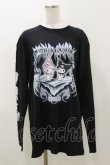 画像1: QOOZA / マイメロディ＆クロミコラボ L/S TEE  ブラック H-25-11-04-051-PU-TO-KB-ZH (1)