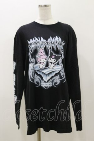 画像: QOOZA / マイメロディ＆クロミコラボ L/S TEE  ブラック H-25-11-04-051-PU-TO-KB-ZH
