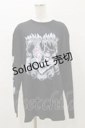 画像: QOOZA / マイメロディ＆クロミコラボ L/S TEE  ブラック H-25-11-04-051-PU-TO-KB-ZH