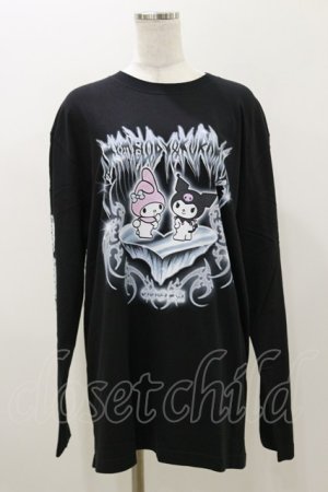 画像: QOOZA / マイメロディ＆クロミコラボ L/S TEE  ブラック H-25-11-04-052-PU-TO-KB-ZH