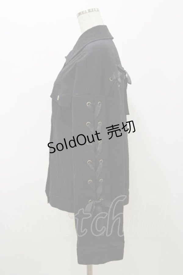 画像3: Honey Cinnamon / レースアップビッグGジャン Free ブラック H-25-11-05-046-LO-JA-NS-ZH (3)