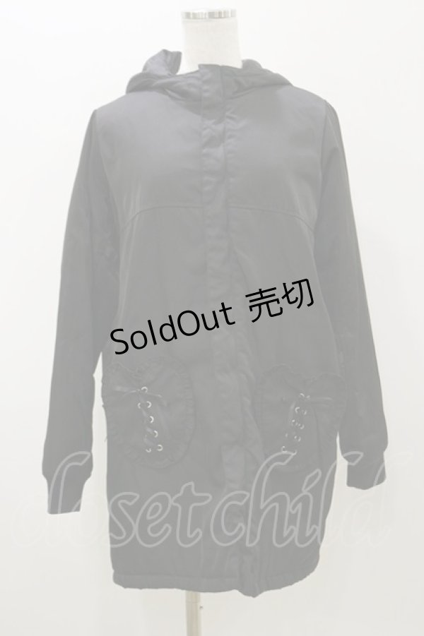 画像1: Ank Rouge / ナイロンブルゾン M ブラック H-25-11-05-047-CA-JA-NS-ZH (1)