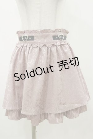 画像: Ank Rouge / ハートベルトギャザースカート M ピンク H-25-11-05-049-CA-SK-NS-ZH