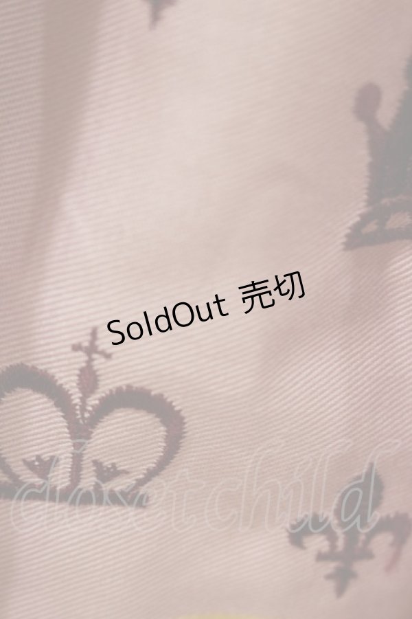 画像3: Innocent World / 王冠とユリ紋章のスカート Free ピンク H-25-11-05-050-IW-SK-NS-ZH (3)