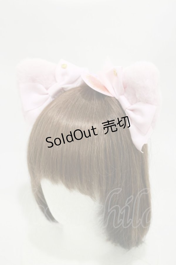 画像1: BABY,THE STARS SHINE BRIGHT / ねこみみファークリップ  ピンク/ピンク H-25-11-05-009-BA-AC-NS-ZH (1)