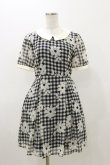 画像1: Fi.n.t / ギンガムチェックシフォンワンピース Free ブラック H-25-11-05-051-CA-OP-NS-ZH (1)