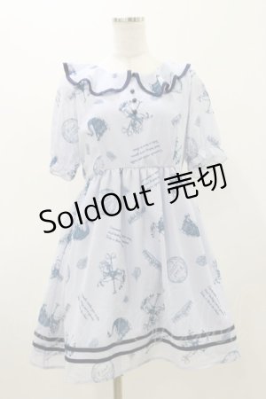 画像: Fi.n.t / シフォンフリルワンピース Free サックス H-25-11-05-052-CA-OP-NS-ZH