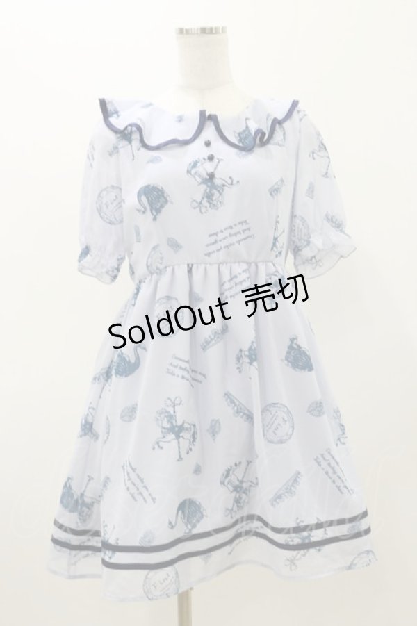 画像1: Fi.n.t / シフォンフリルワンピース Free サックス H-25-11-05-052-CA-OP-NS-ZH (1)