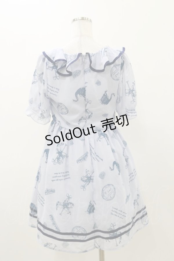 画像2: Fi.n.t / シフォンフリルワンピース Free サックス H-25-11-05-052-CA-OP-NS-ZH (2)