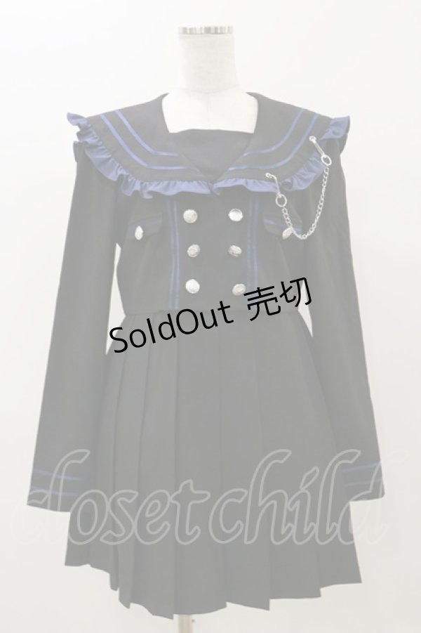 画像1: Jamie エーエヌケー / ミリタリーワンピース M ブラック H-25-11-05-054-LO-OP-NS-ZH (1)