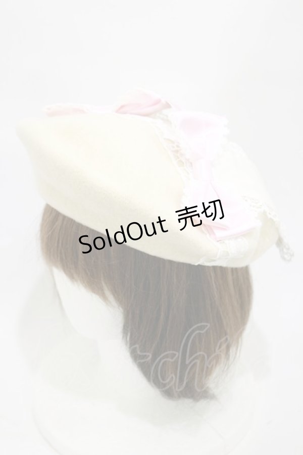 画像1: BABY,THE STARS SHINE BRIGHT / くみゃちゃんベレー  生成り H-25-11-05-010-BA-AC-NS-ZH (1)