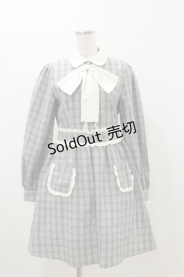 画像1: Ank Rouge / ポケットフリルワンピース M グレー H-25-11-05-058-CA-OP-NS-ZH (1)