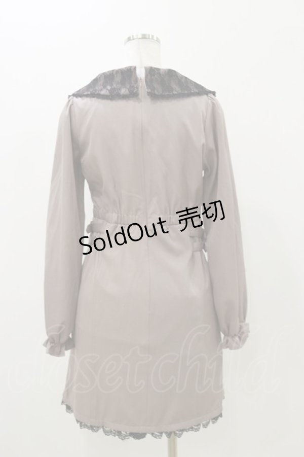 画像2: Rojita / 衿レースWベルトワンピース Free ピンク H-25-11-05-060-LO-OP-NS-ZH (2)