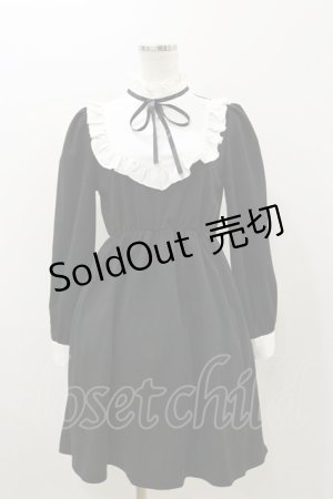 画像: Ank Rouge / ヨーク切替カットワンピース M ブラック H-25-11-05-063-CA-OP-NS-ZH